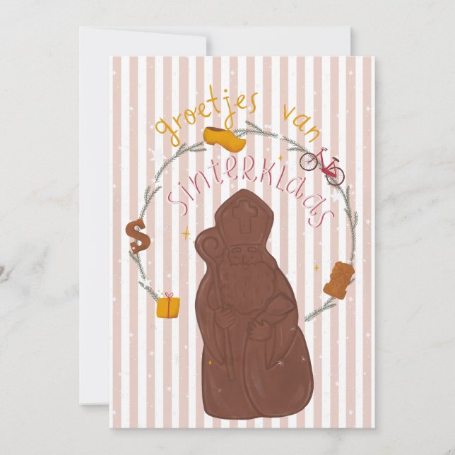 Invitation Card Groetjes van Sinterklaas  (Front)