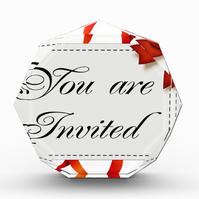 Invitation card >> You Are Invited Acrylic Award (Front)