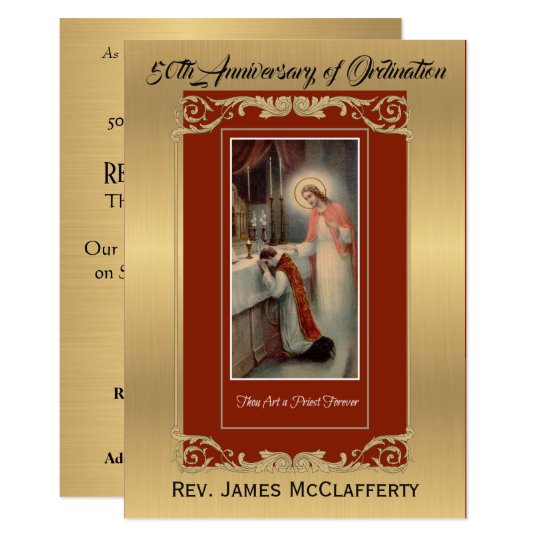 Catholic Ordination Invitations 3