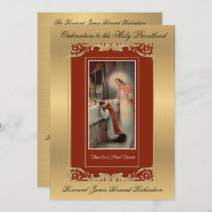 Invitation Catholic Ordination to Holy Priesthood