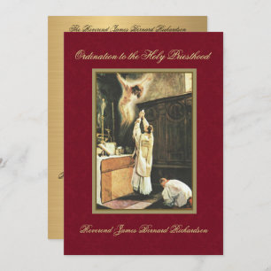 Invitation Catholic Ordination to Holy Priesthood