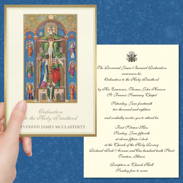 Invitation Catholic Ordination to Holy Priesthood | Zazzle