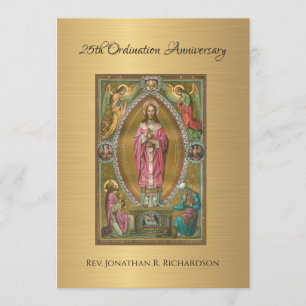 Invitation Catholic Priest Ordination Anniversary