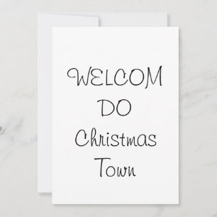 Invitation Christmas Town