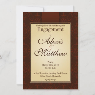 Invitation - Cocoa Orlee Pattern