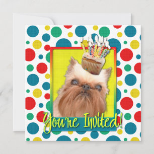 Invitation Cupcake - Brussels Griffon