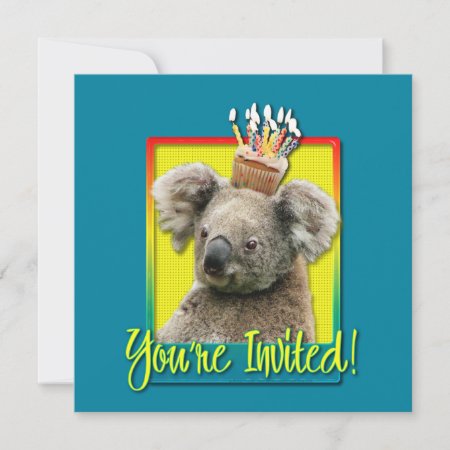 Invitation Cupcake - Koala