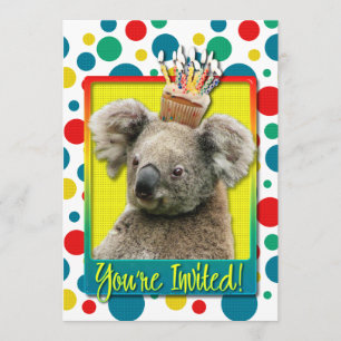 Invitation Cupcake - Koala