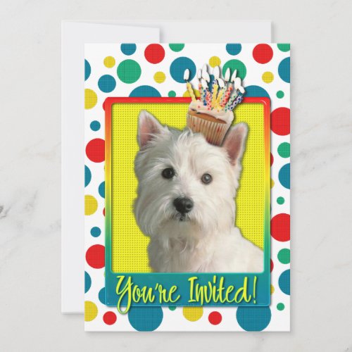 Invitation Cupcake - West Highland Terrier