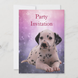 Invitation Dalmation at the Park