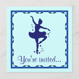 Invitation Dance Recital: Ballerina in Blue