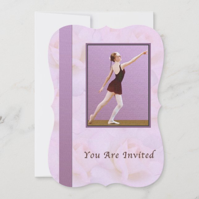 Invitation, Dance Recital, Ballet Invitation (Front)