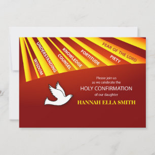 Invitation Daughter Confirmation Personalize, Cust