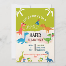 Invitation Dirty 3rd-Y Third Birthday Invitation