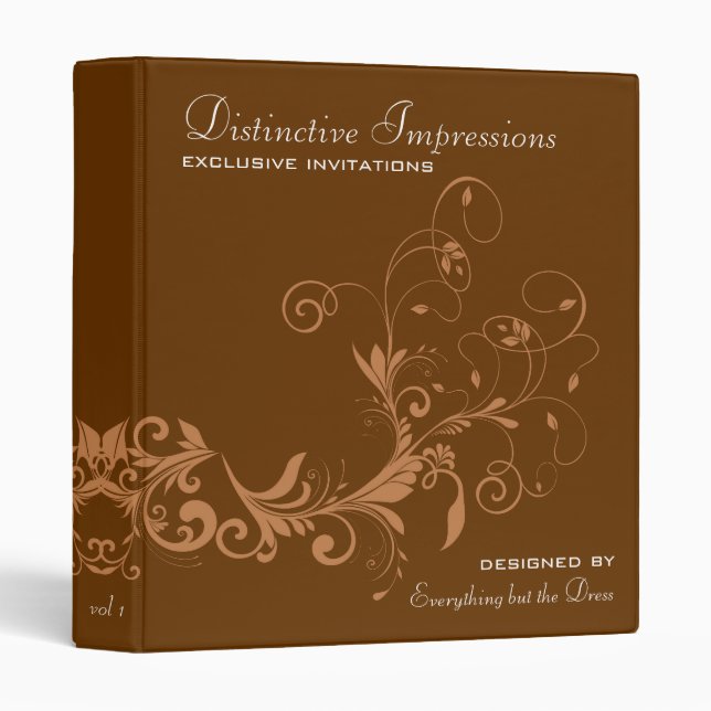 Invitation Display Binder (Front/Spine)