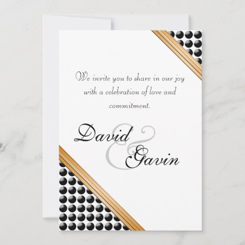 Invitation Dotted Delight Commitment Ceremony