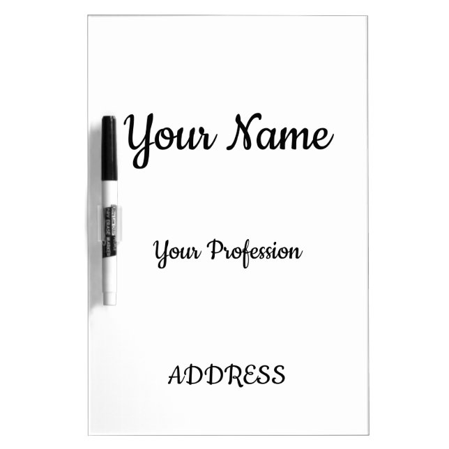 Invitation Dry Erase Board (Front)