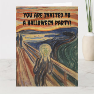 Invitation Edvard Munch The Scream Halloween Party