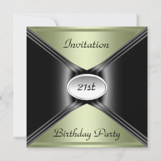 Invitation Envelope Any Birthday Light Lime color