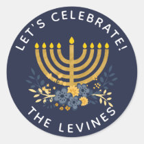 Invitation Envelope Seal Menorah | Hanuakkah