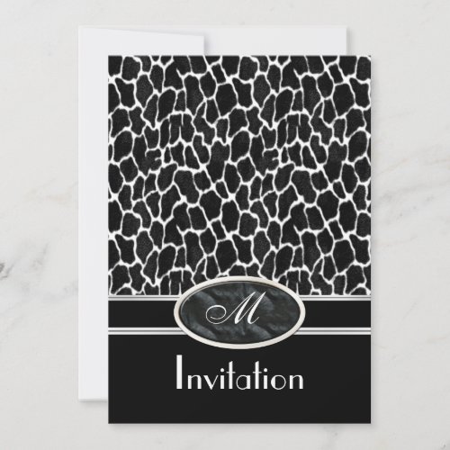 Invitation Exotic Prints Cow