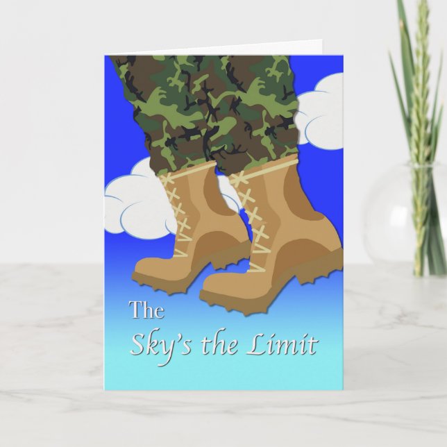 Invitation for Boot Camp Send Off Party Camouflage (Front)