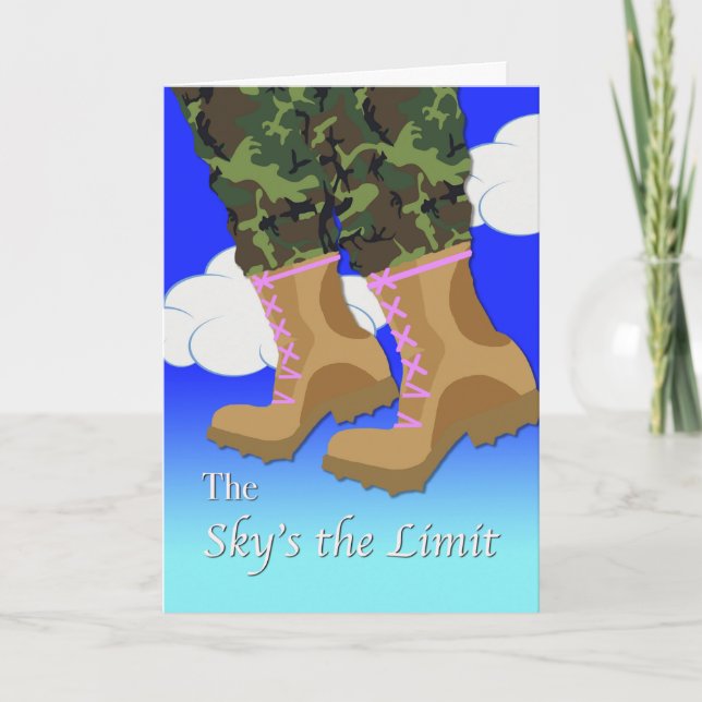 Invitation for Boot Camp Send Off Party for Female (Front)