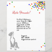 Invitation for puppies (Back)