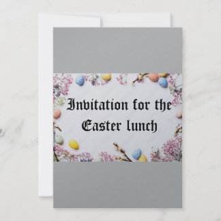 Invitation for the Easter lunch