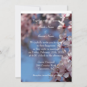 invitation from bride and groom