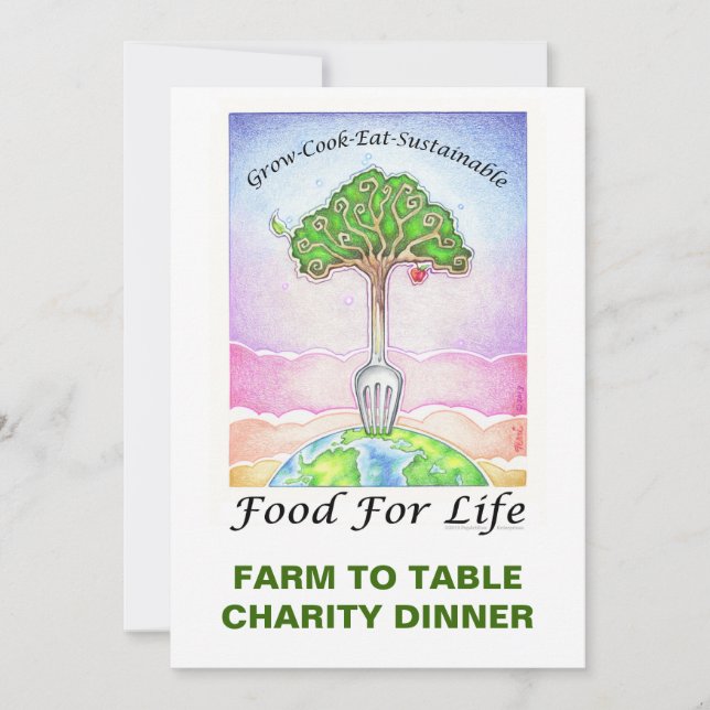 INVITATION - GROW, COOK, EAT SUSTAINABLE (Front)