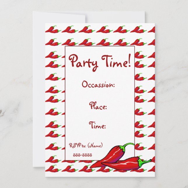 Invitation - Hot Chili Peppers (Front)