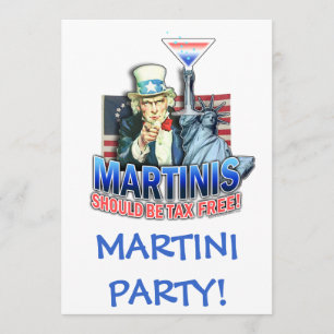 Invitation, Invitations - Martinis Should be Tax F