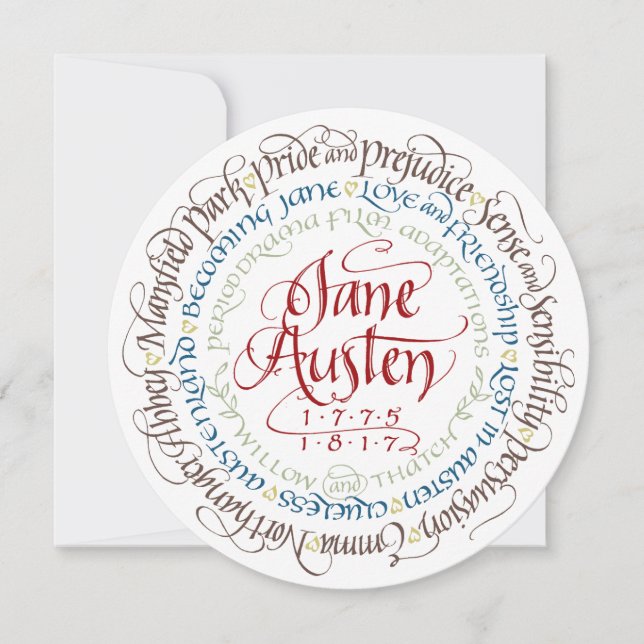 Invitation - Jane Austen Period Drama Adaptations (Front)