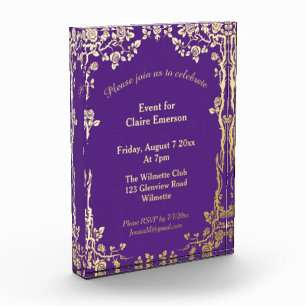 Invitation Keepsake  Personalized wedding Photo Block
