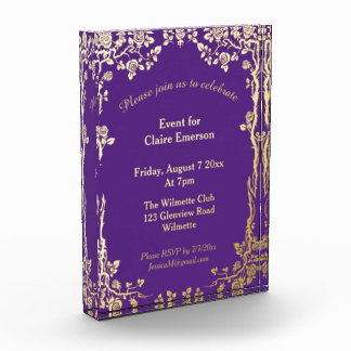 Invitation Keepsake Personalized wedding Photo Block