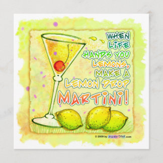 Invitation - Lemon Drop Martini