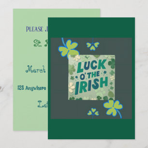 Invitation Luck O' The Irish