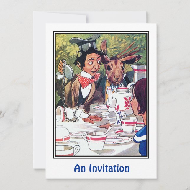 Invitation: Mad Hatter's Tea Party Invitation (Front)