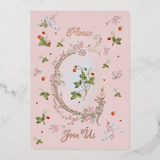 Invitation Marie Antoinette Versailles Baroque Foil Invitation