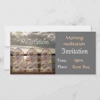 Invitation Meditation Template by sequindreams at Zazzle