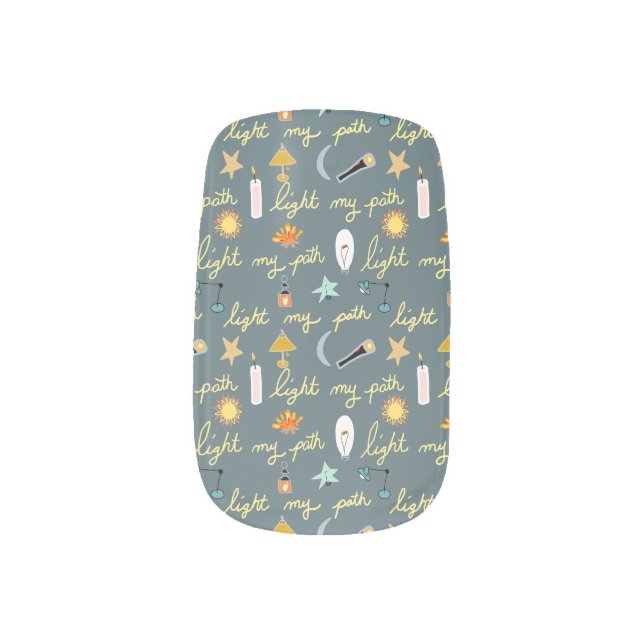 Invitation Minx Nail Art (Right Thumb)