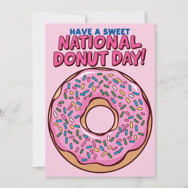 Invitation National Donut Day Card (Front)