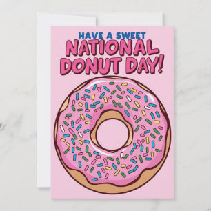 Invitation National Donut Day Card