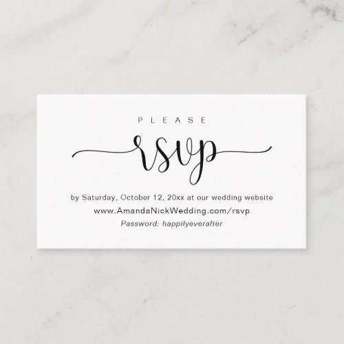 Invitation online RSVP Wedding Website Card