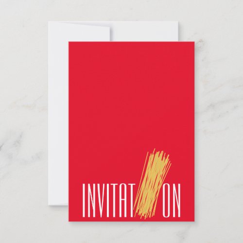 Invitation Organic Food Italian Spaghetti