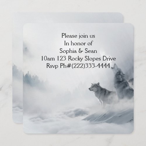 Invitation Party Mist Fog Wolf Destiny DestinyS