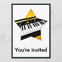 Invitation: Piano Recital with Star Invitation