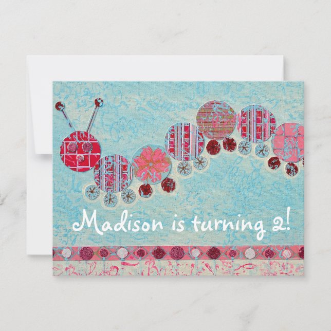 Invitation: Playful Caterpillar Invitation (Front)