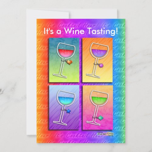 Invitation - Pop Art Wine
